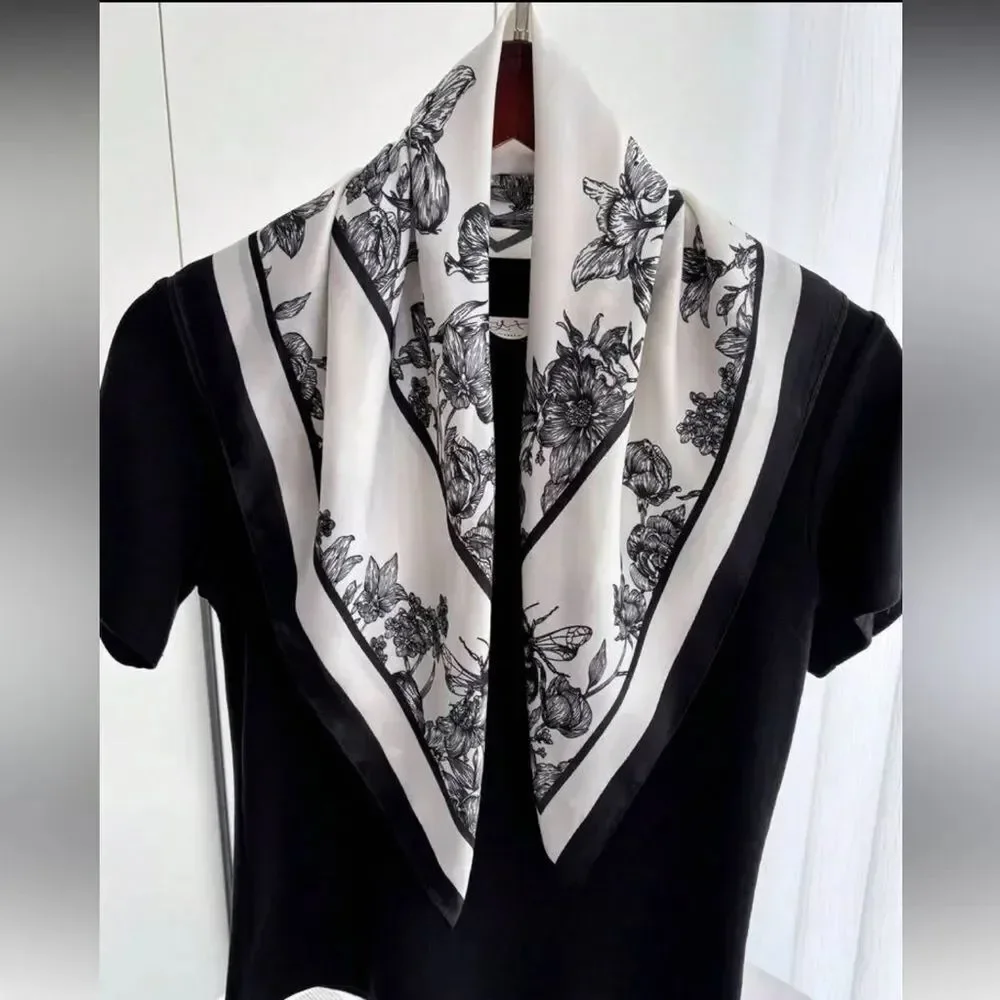 Elegant Floral Scarf P101